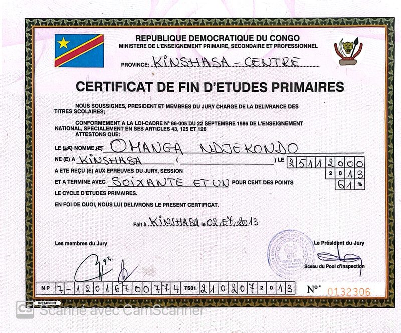 Certificat de Fin d'Études Primaires
